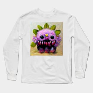 Cute flower monster for gardeners Long Sleeve T-Shirt